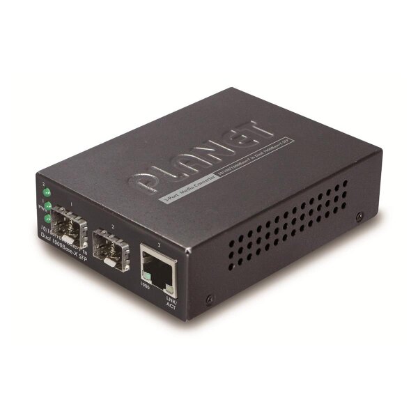 Media Conv.2xSFP, 1xRJ45