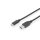 DIGITUS AK-300146-010-S - USB Typ C Verbindungskabel, Typ C auf A St/St, 1.0m, Gen2, 3A, 10GB, 3.1 Version, CE, sw
