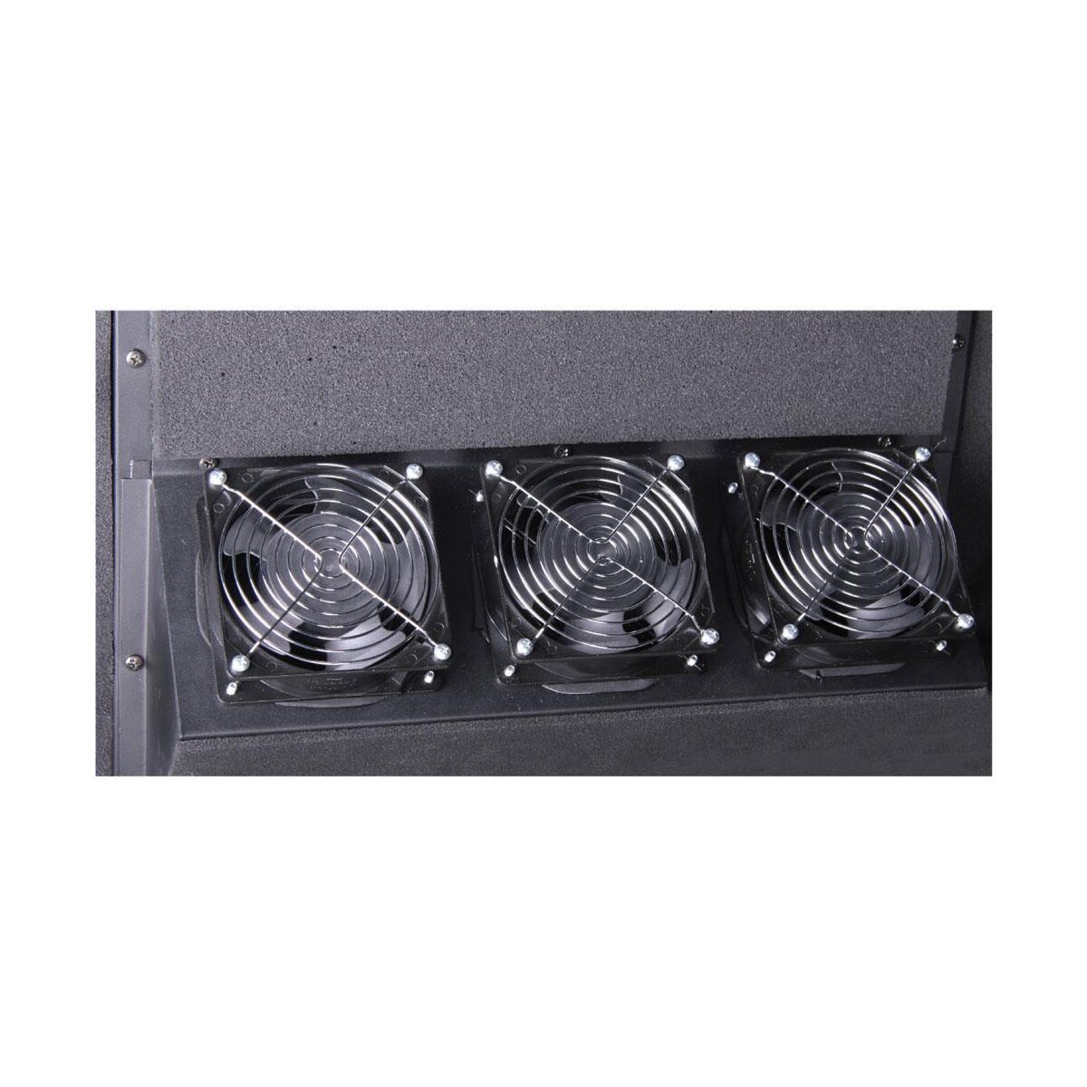 DIGITUS DN-19-42U-SO-W - 42U SOUNDproof Schrank, 2110x750x1130 mm Holzdekor Walnuss, schwarz (RAL 9005)