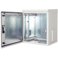 DIGITUS DN-19-24U-I-OD-2 - 24HE Wandgehäuse, Outdoor, IP55 1245x600x450 mm, Doppelwand, grau (RAL 7035)