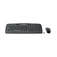 Logitech Wireless Combo MK330 - Volle Größe (100%) - Kabellos - USB - QWERTZ - Schwarz - Maus enthalten