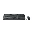 Logitech Wireless Combo MK330 - Volle Größe (100%) - Kabellos - USB - QWERTZ - Schwarz - Maus enthalten