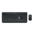Logitech 920-008675 - Kabellos - RF Wireless - Membran Key Switch - QWERTZ - Schwarz - Weiß - Maus enthalten