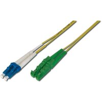 LWL Duplexk. E2000APC<>LC  3M 09/125µ  8°APC