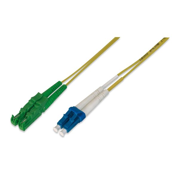 DIGITUS AL-9E2000LC-10-I - LWL Patchkabel, Duplex, E2000 (APC) zu LC (UPC) R+M, SM OS2 09/125 µ, 10 m