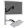DIGITUS DA-90354 - Arbeitsplatz (Monitor, Tastatur) Wandmontage 27 Zoll, 6 kg, VESA 100x100, silber