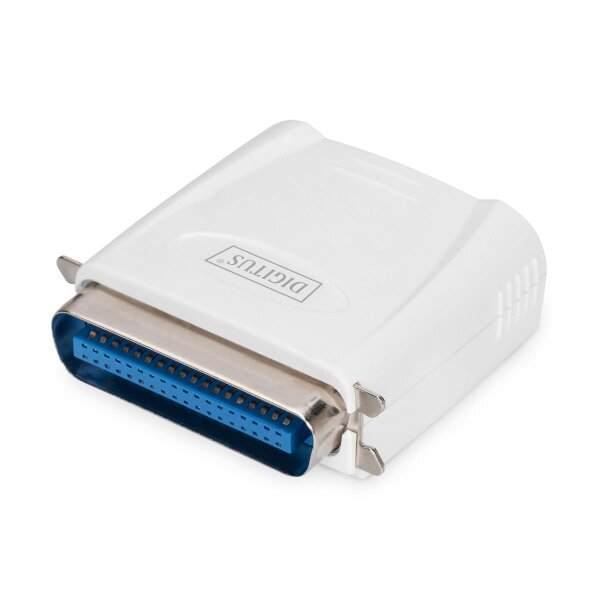 DIGITUS DN-13001-1 - Parallel Print Server, 1-Port 1x RJ45, 1x DB-36-pin male Centronics