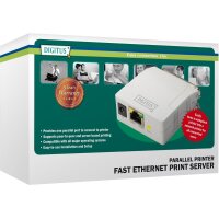 DIGITUS DN-13001-1 - Parallel Print Server, 1-Port 1x RJ45, 1x DB-36-pin male Centronics