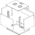DIGITUS DN-19-07U-S-1 - 7HE Wandgehäuse, SOHO, unmontiert 370x540x400 mm, Glastür, grau