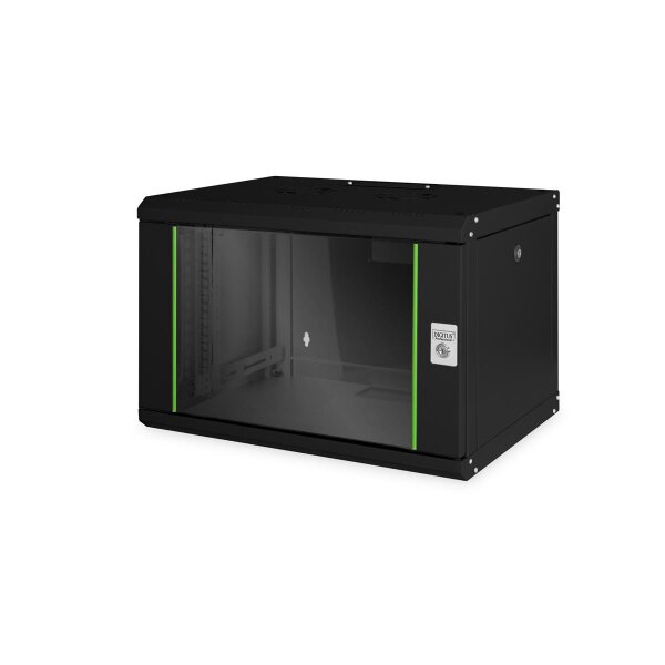 DIGITUS DN-19-07U-SW - 7HE Wandgehäuse, Unique 420x600x450 mm, Farbe Schwarz (RAL 9005)