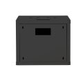 DIGITUS DN-19-09U-SW - 9HE Wandgehäuse, Unique 509x600x450 mm, Farbe Schwarz (RAL 9005)