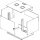 DIGITUS DN-19-12U-S-1 - 12HE Wandgehäuse, SOHO, unmontiert 595x540x400 mm, Glastür,grau