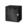 DIGITUS DN-19-12U-SW - 12HE Wandgehäuse, Unique 643x600x450 mm, Farbe Schwarz (RAL 9005)