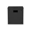 DIGITUS DN-19-12U-SW - 12HE Wandgehäuse, Unique 643x600x450 mm, Farbe Schwarz (RAL 9005)