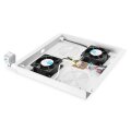 DIGITUS DN-19-FAN-2-N - Dachlüftereinheit für Unique Netzwerk & Dynamic 2 Lüfter, Thermostat, Schalter, grau (RAL 7035)