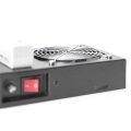 DIGITUS DN-19-FAN-2-WM-T-SW - Dachlüftereinheit für Wandgehäuse 2 Lüfter, Therm., Schalt., Schwarz (RAL 9005)
