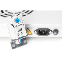 DIGITUS DN-19-FAN-4-HO - Lüftereinheit für 483 mm (19")-Montage 4 Lüfter, Thermostat, Schalter, grau (RAL 7035)