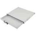 DIGITUS DN-19-KEY-1U - 1HE abschl. Dokumentenablage mit Griff 44x481x400mm, Farbe grau (RAL 7035)
