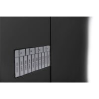 DIGITUS DN-19-PB-8U-SW - 8HE Wandmontage Patch-Halter,372x505x250 mm tiefenverstellbar, stapelbar, schwarz (RAL 9005)