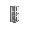 DIGITUS DN-19-SRV-42U-8-B - 42HE Serverschrank, Unique, 2050x800x1000 mm perforierte Stahltür, Fabre schwarz (RAL 9005)