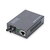 DIGITUS DN-82110-1 - Gigabit Medienkonverter, Multimode ST Stecker, 850nm, bis zu 0.5km