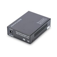 DIGITUS DN-82110-1 - Gigabit Medienkonverter, Multimode ST Stecker, 850nm, bis zu 0.5km