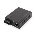 DIGITUS DN-82120-1 - Gigabit Ethernet Medienkonverter, Multimode SC Stecker, 850nm, bis zu 0.5km