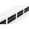 DIGITUS DN-91350-1 - CAT 3 ISDN Patch Panel, ungeschirmt, 50-Port RJ45, 8P4C, LSA, 1HE, Rack Mount, grau, 482x44x109