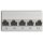 DIGITUS DN-91624S-EA - CAT 6A Patch Panel, geschirmt,1HE, 24-Port, 8P8C, RAL 7035, 483 mm (19")
