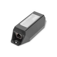 DIGITUS DN-95123 - Gigabit Ethernet PoE+ Repeater, 802.3at 1-port, Power Pins:3/6(+), 1/2(-), 22W