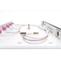 DIGITUS DN-96330-4 - LWL Spleißbox, 1HE, bestückt, 6x LC DX, OM4 inkl. Spleißkass., gefärbte Pigtails, Kupplungen