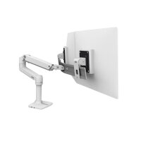 Ergotron LX Series Desk Dual Direct Arm - Freistehend - 9,9 kg - 63,5 cm (25 Zoll) - 100 x 100 mm - Höhenverstellung - Weiß