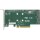 Supermicro AOC-SLG3-2M2 - PCIe - M.2 - Niedriges Profil - PCIe 3.0 - Grün - 10 - 55 °C
