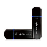 Transcend JetFlash elite 600 - 8 GB - USB Typ-A - 2.0 - Kappe - 10,3 g - Schwarz
