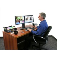 Ergotron Neo Flex Dual Monitor Lift Stand - 6,4 kg - 62,2 cm (24.5") - 75 x 75 mm - 100 x 100 mm - Höhenverstellung - Schwarz