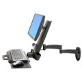 Ergotron 200 Series Combo Arm - 8,2 kg - 61 cm (24") - 75 x 75 mm - 100 x 100 mm - Schwarz