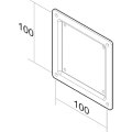 Neomounts FPMA-VESA100 VESA-Adapter 10-30" - Schwarz - Stahl - 25 kg - 75 x 75 mm - 76,2 cm (30") - 25,4 cm (10")
