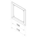 Neomounts FPMA-VESA100 VESA-Adapter 10-30" - Schwarz - Stahl - 25 kg - 75 x 75 mm - 76,2 cm (30") - 25,4 cm (10")