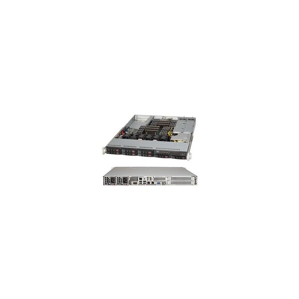 Supermicro SuperChassis 119TQ-R700WB - Rack - Server - Schwarz - 1U - HDD - LAN - Leistung - 80 PLUS