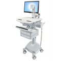 Ergotron StyleView - Multimedia-Wagen - Aluminium - Grau - Weiß - Aluminium - Kunststoff - Zink Stahl - Flachbildschirm - 15 kg - 61 cm (24")