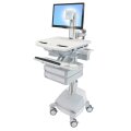 Ergotron StyleView - Multimedia-Wagen - Aluminium - Grau - Weiß - Aluminium - Kunststoff - Zink Stahl - Flachbildschirm - 17,7 kg - 61 cm (24")