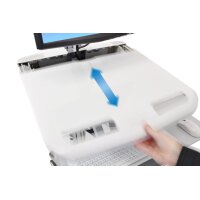 Ergotron StyleView - Multimedia-Wagen - Aluminium - Grau - Weiß - Aluminium - Kunststoff - Zink Stahl - Flachbildschirm - 15,4 kg - 61 cm (24")