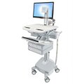 Ergotron StyleView - Multimedia-Wagen - Aluminium - Grau - Weiß - Aluminium - Kunststoff - Zink Stahl - Flachbildschirm - 15,4 kg - 61 cm (24")