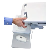 Ergotron StyleView - Multimedia-Wagen - Aluminium - Grau - Weiß - Aluminium - Kunststoff - Zink Stahl - Flachbildschirm - 15 kg - 55,9 cm (22 Zoll)