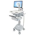Ergotron StyleView - Multimedia-Wagen - Aluminium - Grau - Weiß - Aluminium - Kunststoff - Zink Stahl - Flachbildschirm - 15 kg - 55,9 cm (22")