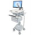 Ergotron StyleView - Multimedia-Wagen - Aluminium - Grau - Weiß - Aluminium - Kunststoff - Zink Stahl - Flachbildschirm - 15,9 kg - 61 cm (24")