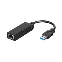 D-Link DUB-1312 - Eingebaut - Kabelgebunden - USB - Ethernet - 1000 Mbit/s - Schwarz