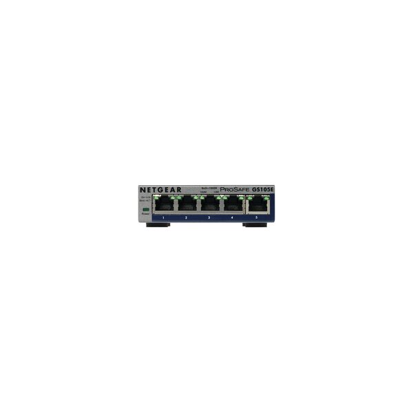 Netgear GS105E-200PES - Managed - L2/L3 - Gigabit Ethernet (10/100/1000) - Vollduplex