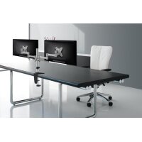 Neomounts FPMA-D1330DSILVER Monitorarm 10-27" - Klemme/Durchführung - 25,4 cm (10") - 68,6 cm (27") - 100 x 100 mm - Höhenverstellung - Silber