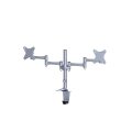 Neomounts FPMA-D1330DSILVER Monitorarm 10-27" - Klemme/Durchführung - 25,4 cm (10") - 68,6 cm (27") - 100 x 100 mm - Höhenverstellung - Silber